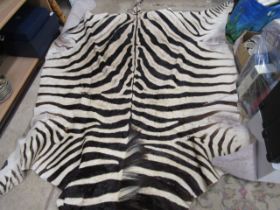 A zebra skin  small amount of repairable damage