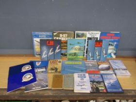 Aviation books, DVD's and rolled posters etc