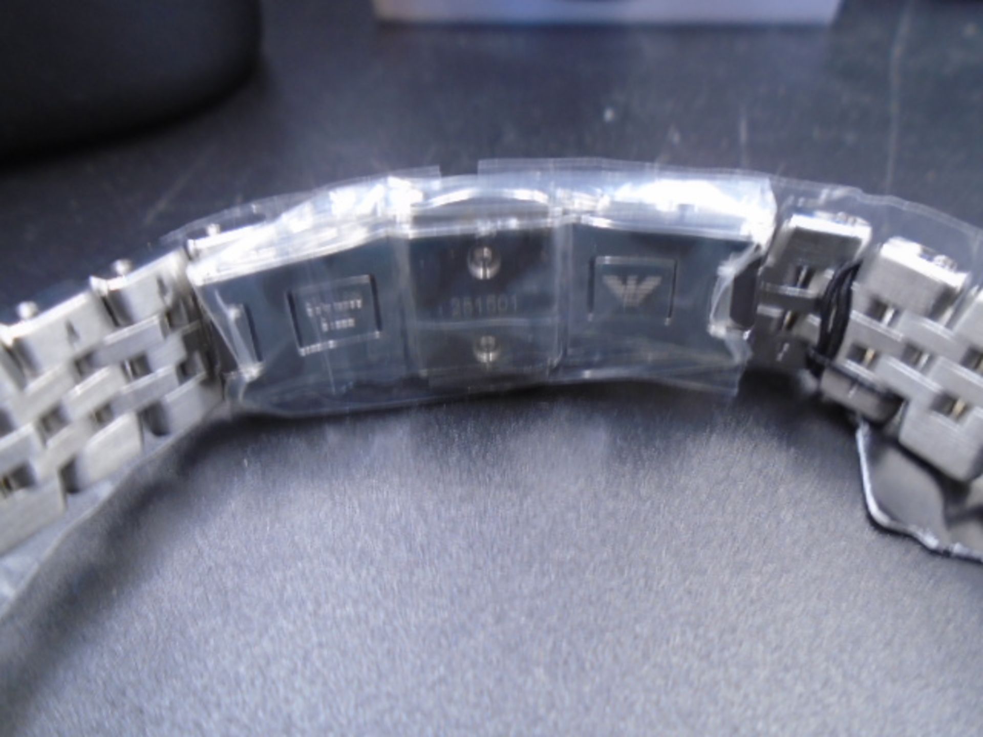 2 Emporio Armani watches - mens dino slim steel bracelet model AR 1745 and ladies quartz watch - Image 5 of 11