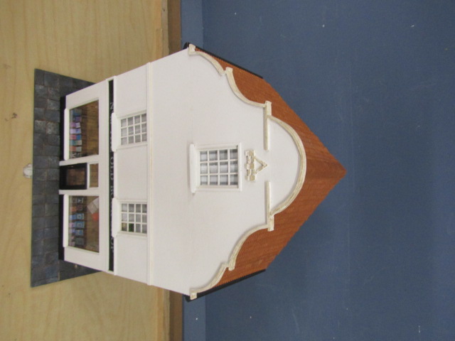 No8 The Old Book Shop, Downham Market scratch built scale model with internal LED lighting. H52cm - Image 3 of 4
