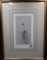 Sally Fleming Limited print of butterflies 11/850 sign in margin published by Papillon, Norfolk