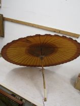 Wooden painted parasol