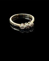 3 Stone diamond ring set in 9ct gold