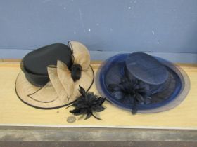 2 Ladies dress hats to include John Lewis in John Lewis box  (VERY expensive when new- worn once)