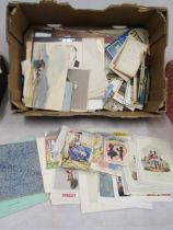 A tray mixed ephemera