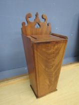 19th Century mahogany candle box