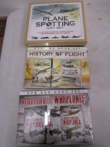 Plane related books and Dvd sets