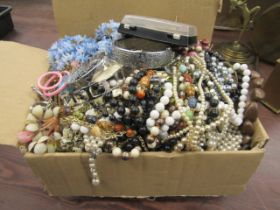 Box of costume jewellery