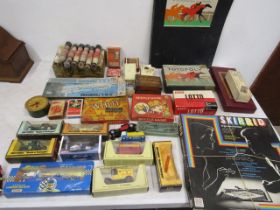 Vintage games inc Totopoly, Wooden skittle soldiers etc etc