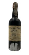 1963 Vinhos Borges Vintage Port (can not see where port sits in bottle) 750ml 19.5-20%vol.