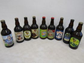 9 bottles ale/stout