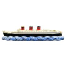 Garnier Cherry Brandy liqueur bottle in the shape of the Queen Mary Ship. Has not been opened