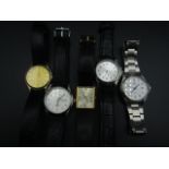 5 Men's watches inc Pulsar, Accurist etc