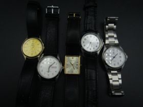 5 Men's watches inc Pulsar, Accurist etc