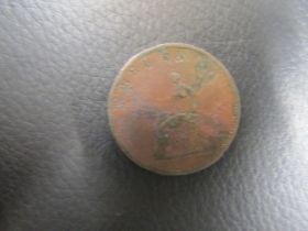 George III half penny 1806