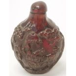 Chinese carved snuff bottle