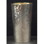 Australian hand made sterling silver drinking cup