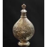 18th century silver pilgrim scent bottle