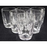 Six Waterford 'Kathleen' water glasses