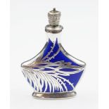 Antique German silver & enamel perfume bottle