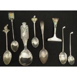 Collection commemorative silver spoons