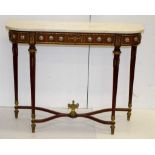 French decorated hall table