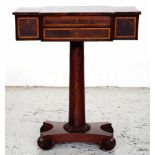 19th century pedestal work table