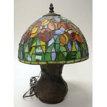 Tiffany style electric lamp