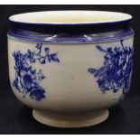 Antique Royal Doulton blue & white jardiniere