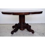 Mid 19th century Brazilian rosewood table