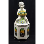 Karl Klimt putti lidded jar for Bernard Bloch firm