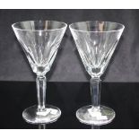 Pair Waterford Crystal wine glasses