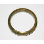 Chinese green hardstone bangle