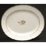 Good antique Spode white serving platter