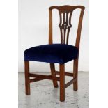 George III elm Chippendale chair