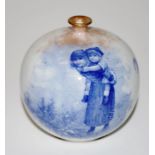 Royal Doulton Blue Children vase