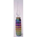 Colin Heaney style art glass perfume bottle