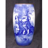 Royal Doulton Blue Children 'Hide and Seek' vase
