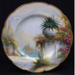 Royal Worcester Sedgley Italian gardens plate