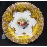 Royal Worcester gilt & fruit painted plate Price