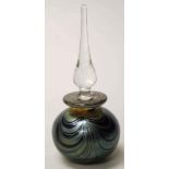 Handmade art glass perfume bottle