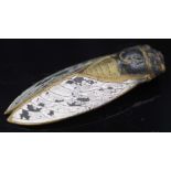 Rare antique Japanese lacquer cicada