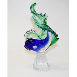 Good Murano Glass standing fish decoration