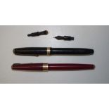 Two vintage fountain pens