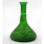 Early Loetz green glass carafe