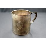 Antique sterling silver baptism cup