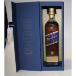 Johnnie Walker Blue label in the presentation box