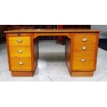 Vintage pedestal desk