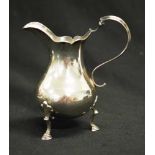 George III sterling silver cream jug