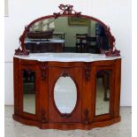 Victorian walnut credenza